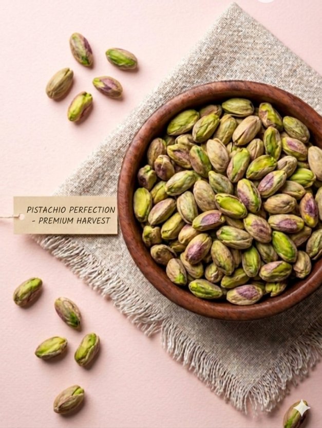 Close-up of premium SP grade pistachios from Fancy Delight